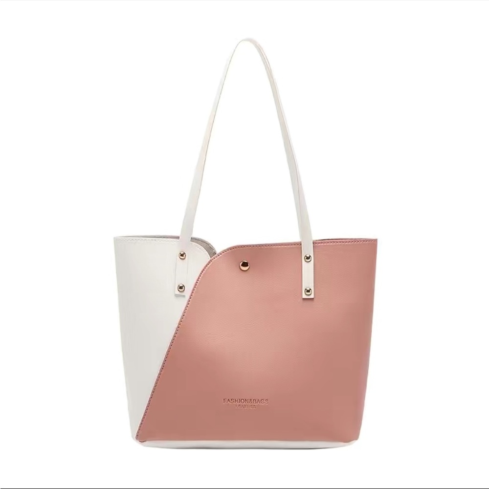 Classic Rose & White Fashion Tote Bag